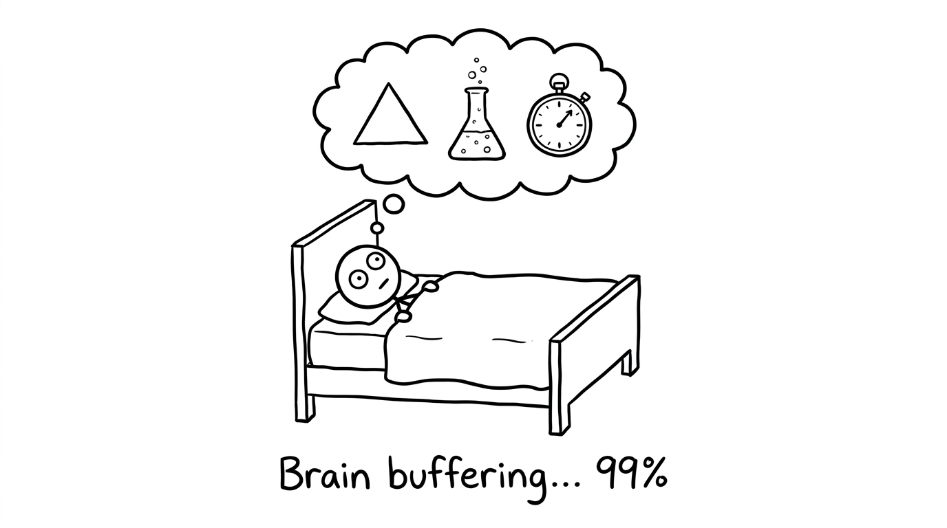Brain buffering before exam