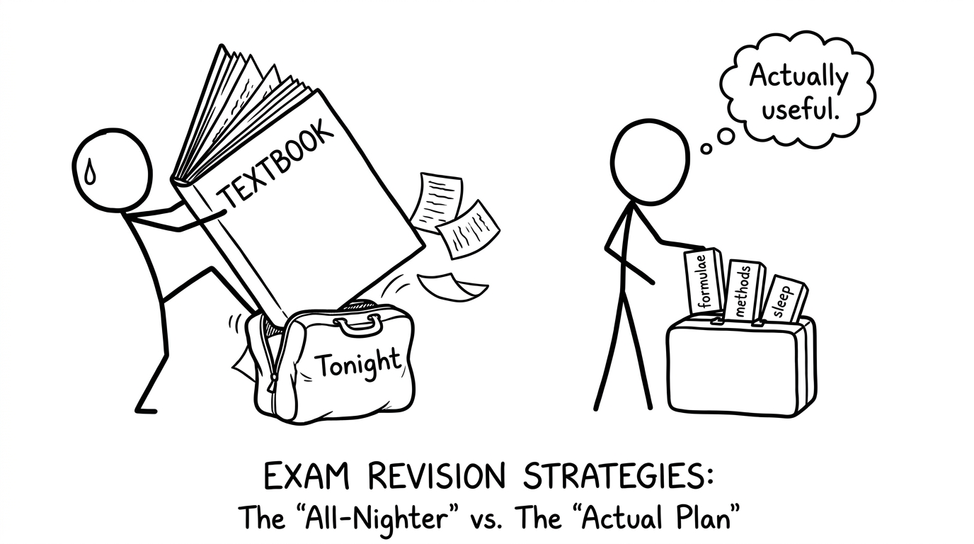 Don’t cram the whole textbook into tonight