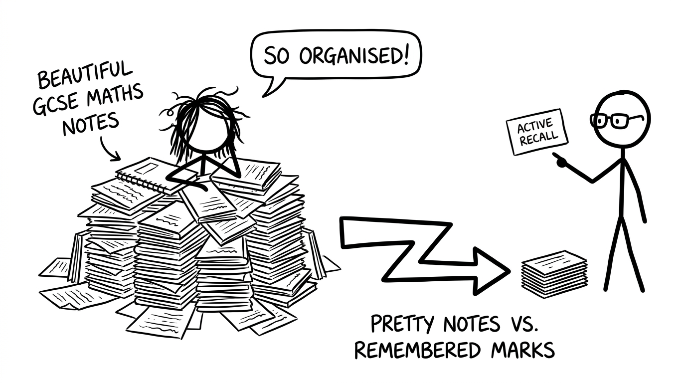 Pretty notes turning into flashcards