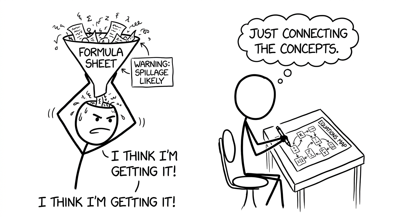 Formula funnel vs equation map