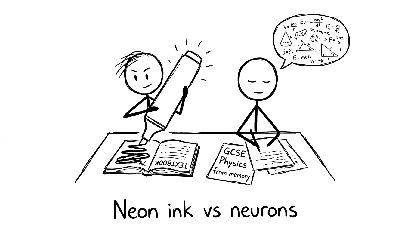 Neon highlighter vs neurons